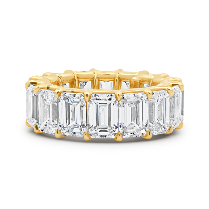 Lab Grown Emerald Cut Eternity Band