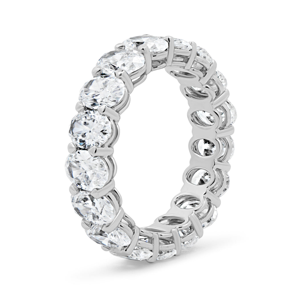 Oval Cut Diamond Eternity Band
