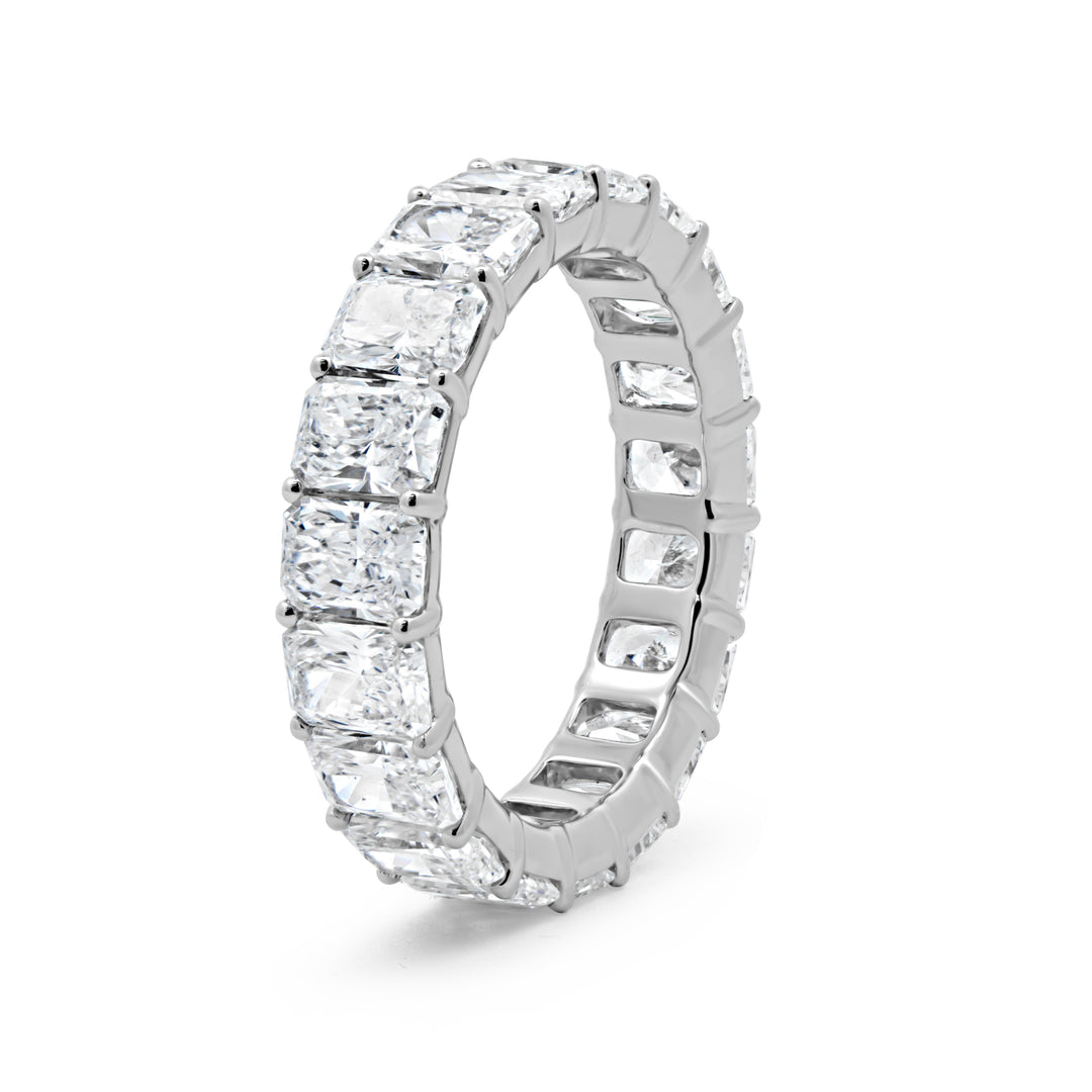 Lab Grown Radiant Cut Diamond Eternity Band