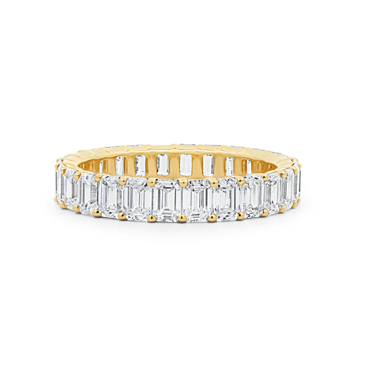 Lab Grown Emerald Cut Diamond Eternity Band