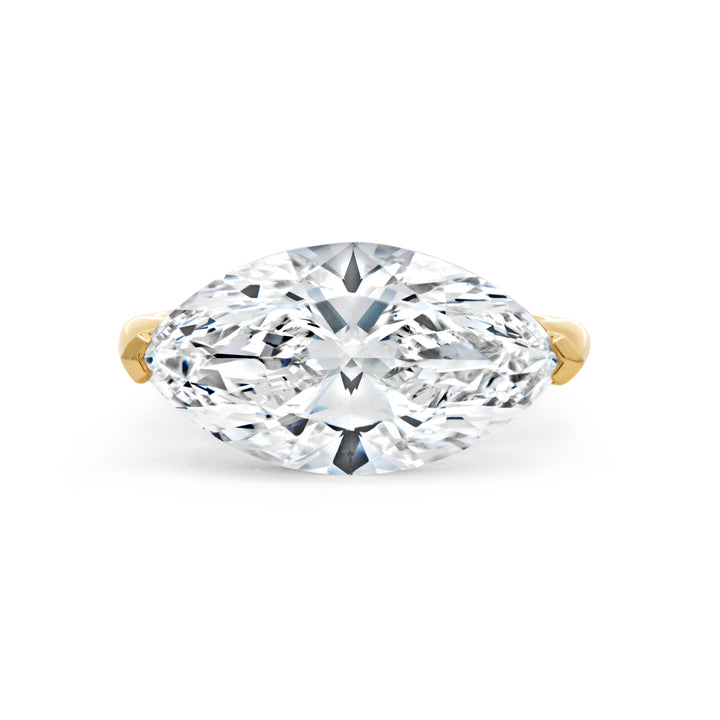 Lab Grown Marquise Cut Diamond East-West Ring