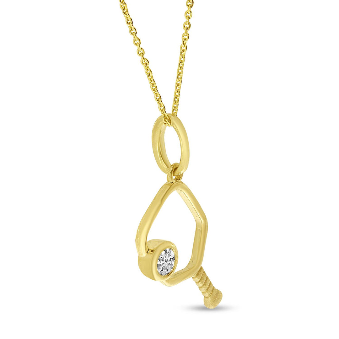 Open Diamond Pickleball Pendant