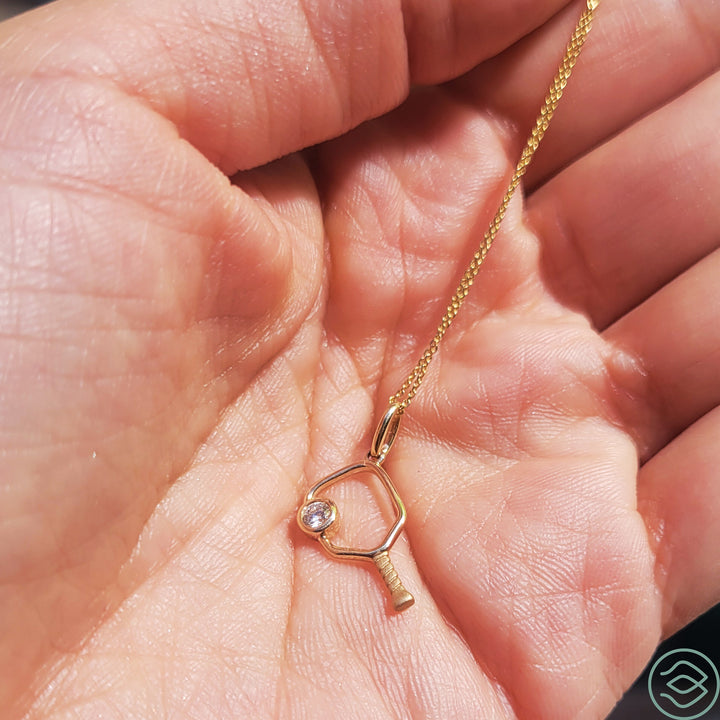 Open Diamond Pickleball Pendant