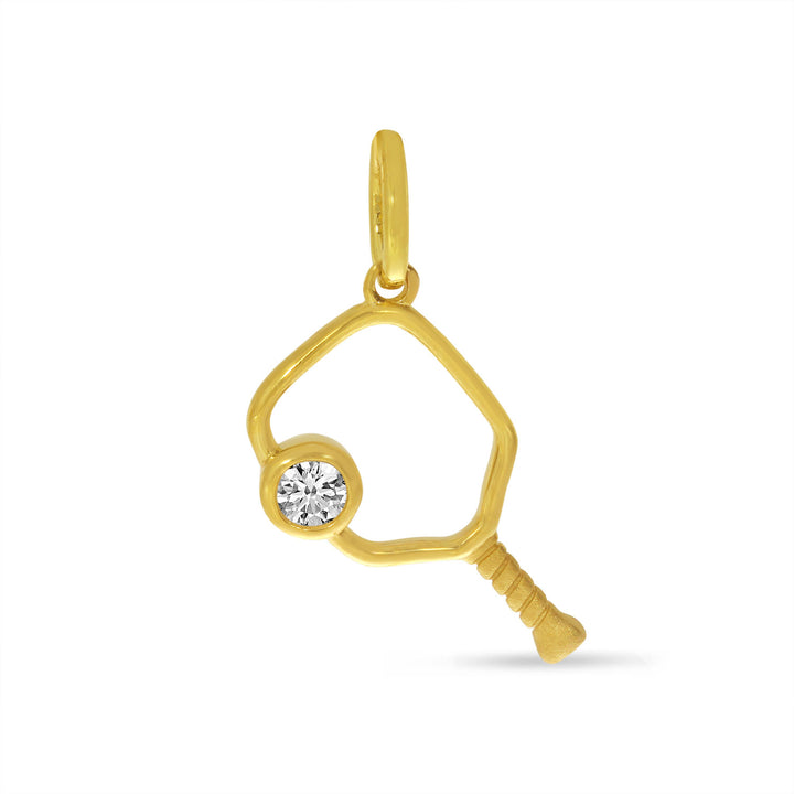 Open Diamond Pickleball Pendant