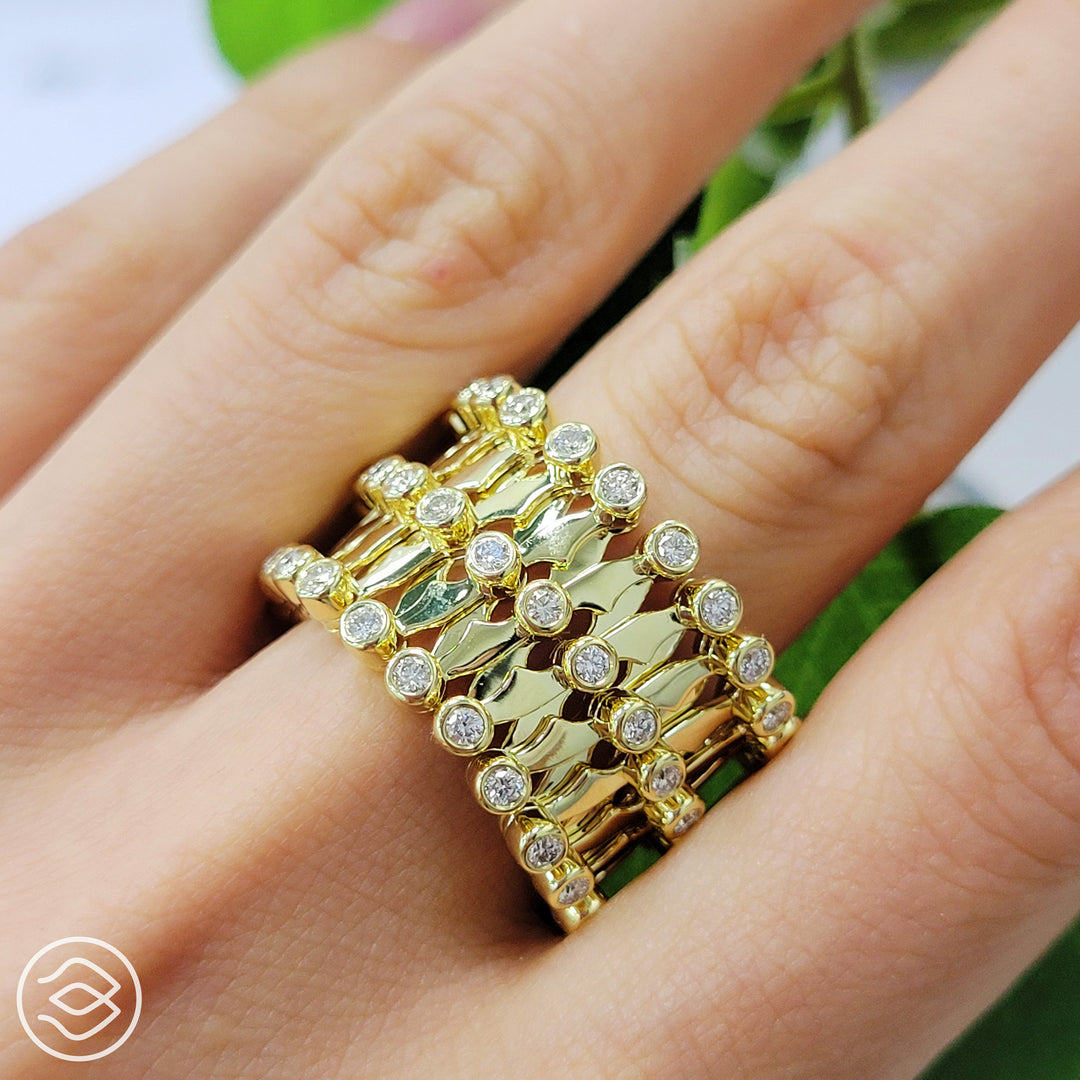 Diamond Convertible Bracelet to Ring