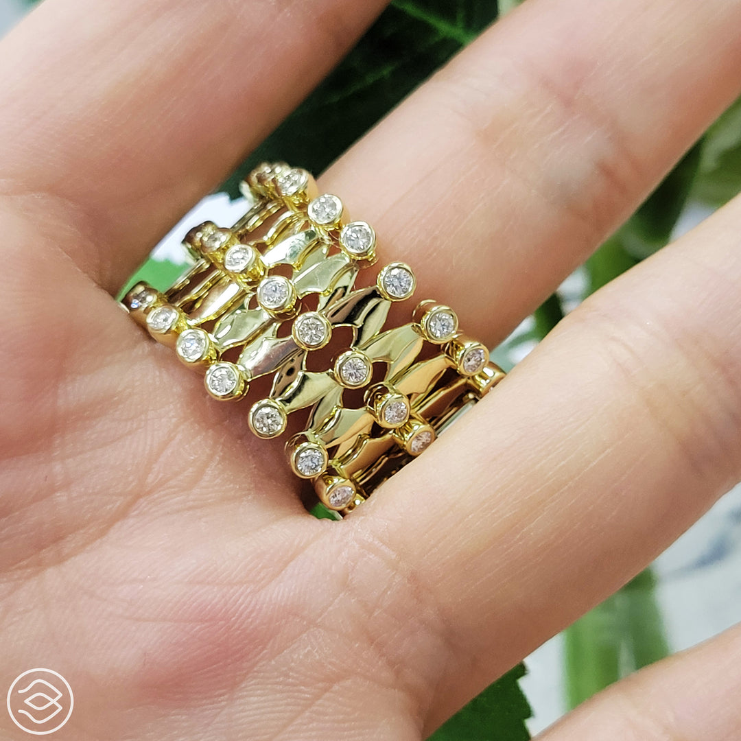 Diamond Convertible Bracelet to Ring