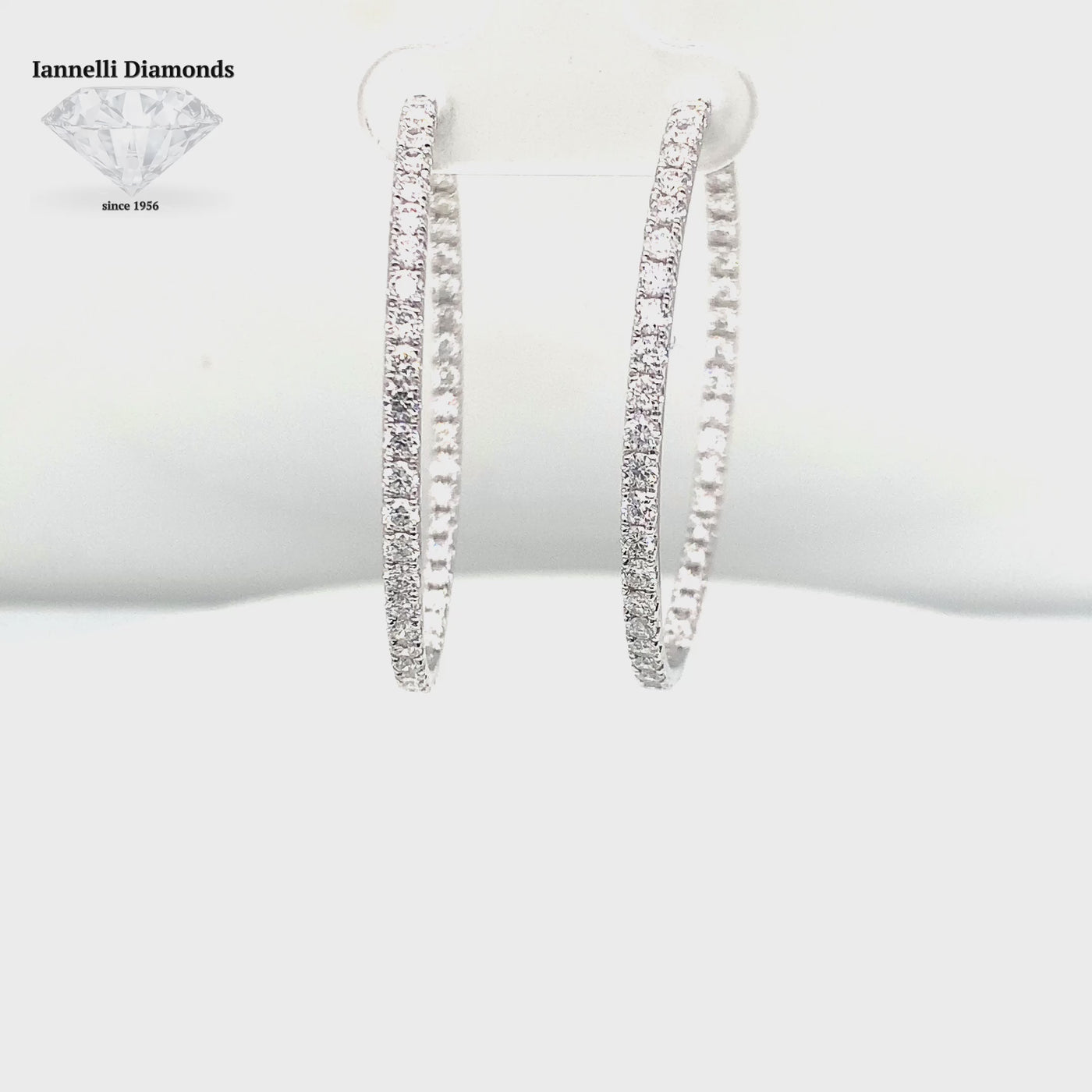 Inside & Out Diamond Hoop Earrings