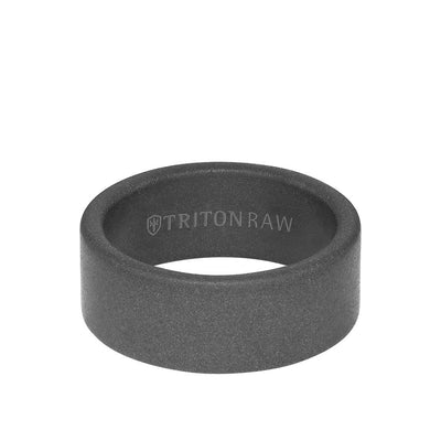 Tungsten Raw Sanblasted Finish Ring