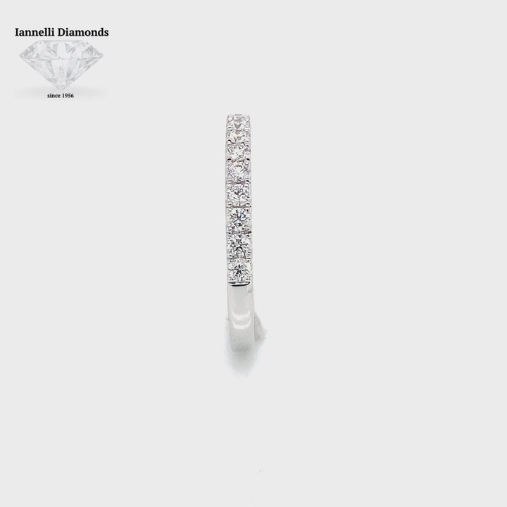 Round Cut Diamond Half Way Wedding Band (0.03ct. per stone)