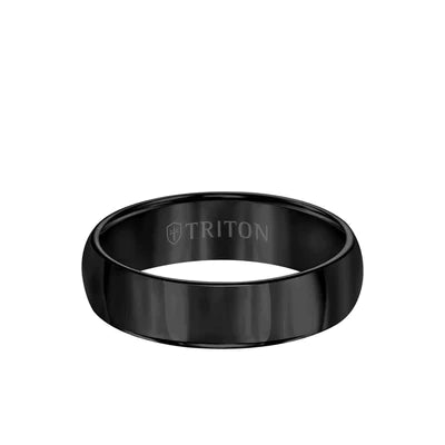 Roll Edge Domed Bright Finish Classic Wedding Band