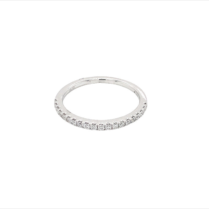 Round Cut Diamond Half Way Wedding Band (0.01ct. per stone)