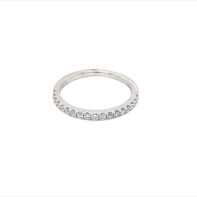 Round Cut Diamond Half Way Wedding Band (0.015ct. per stone)