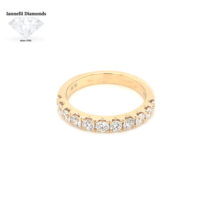 Round Cut Diamond Half Way Wedding Band (0.08ct. per stone)