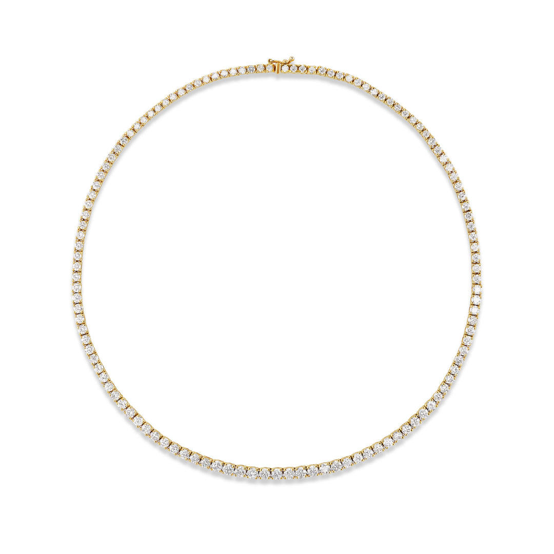 Graduated Diamond Tennis Necklace