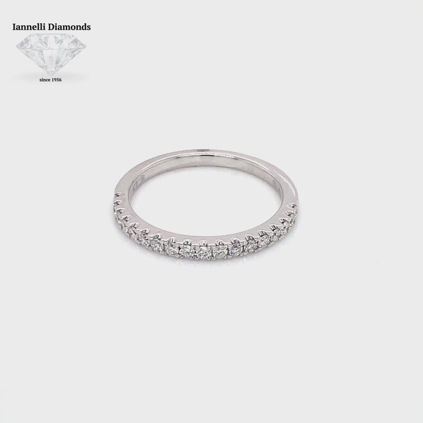 Round Cut Diamond Half Way Wedding Band (0.015ct. per stone)