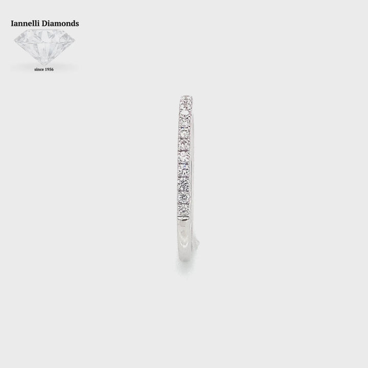 Round Cut Diamond Half Way Wedding Band (0.01ct. per stone)